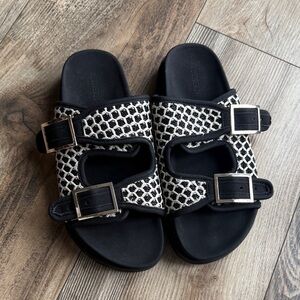 Forever 21 Black and White Sandals